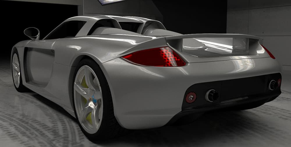 Garage — rear close-up