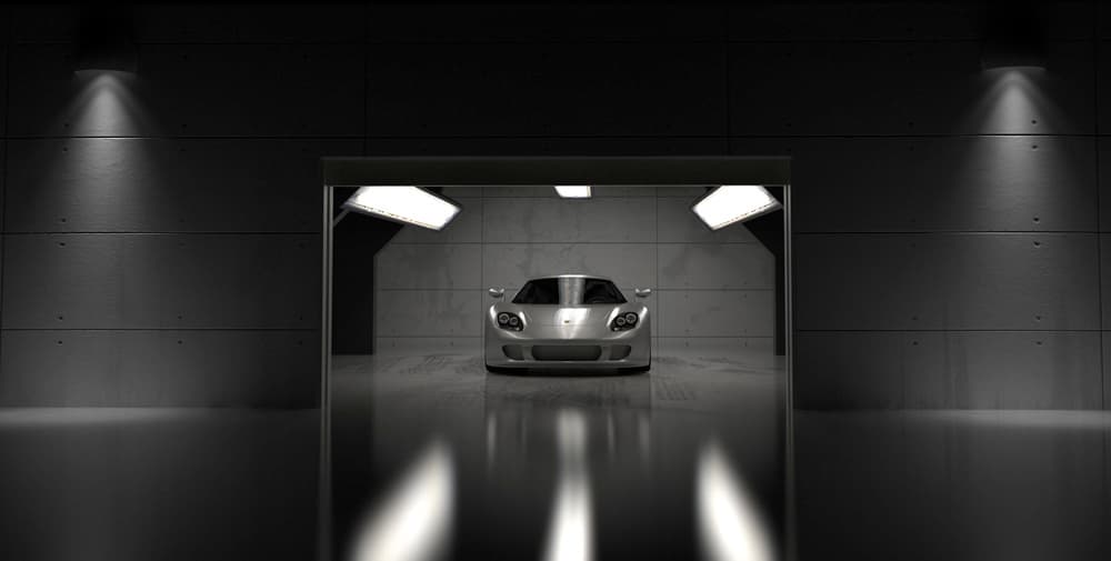 Garage — wide shot